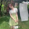 Softie Fairycore Summer Elegant Puff Sleeve Boho Floral Dress 3