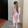 Dolly Kawaii Knitted Solid Bodycon Chic Fairycore Mini Dress 7