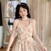 Amiable Elegant Floral Fairy Strap Sexy Dress 13