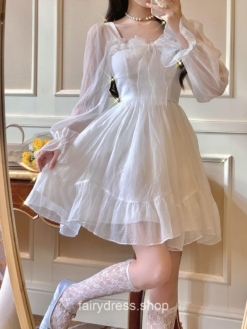 Softie Fairy Bow Princess Kawaii Lolita Dress 6