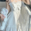 Amiable White Strap Kawaii Designer Bow Chic Dress 3