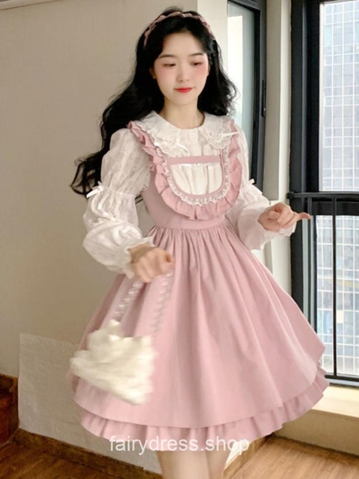 Pink Sweet Strap Dress Women Summer Elegant Mini Dress 3