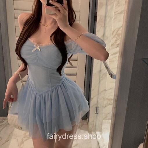 Fairycore Amiable Party Mini High Waist Sexy Dress 9