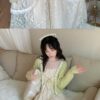 Softie Winter VIntage Lace Patchwork Princess One Piece Fairycore Dress 7