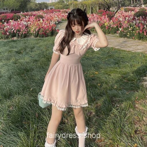 Adorable Lolita Kawaii Bubble Sleeve Fairy Dress