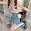 Babydoll Japanese Kawaii Mini Denim Short Skirt