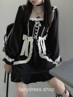 Dolly Lolita Gothic Kawaii Patchwork Dress