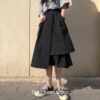 Gothic Asymmetrical Patchwork Skirt