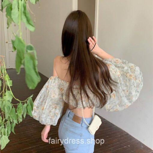 Softhearted Sexy Off Shoulder Floral Casual Blouse