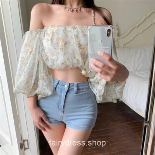 Softhearted Sexy Off Shoulder Floral Casual Blouse